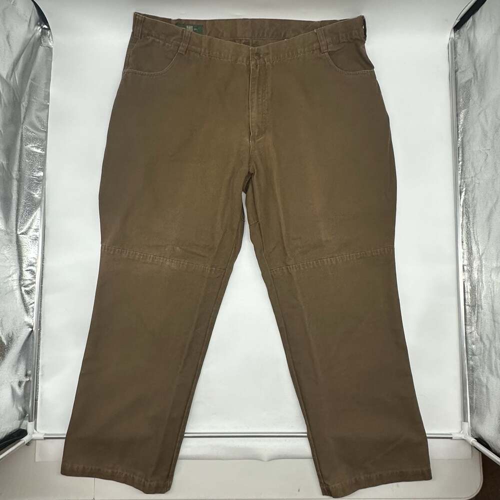 Vintage Orvis Men's Size 46x30 Brown 100% Cotton Canvas Field Workwear Pants